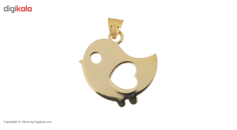 آویز گردنبند طلا 18 عیار رزا مدل N097 آویز گردنبند طلا 18 عیار رزا مدل N097