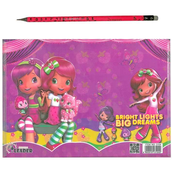 پوشه دکمه دار مدل فانتزی طرح دختر توت فرنگی کد G1 پوشه دکمه دار مدل فانتزی طرح دختر توت فرنگی کد G1