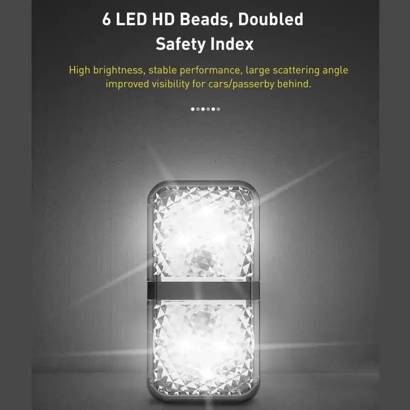 چراغ خطر درب خودرو باسئوس مدل CRFZD-01 بسته 2 عددی