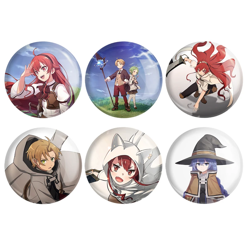 مگنت خندالو طرح انیمه موشوکو تنسی Mushoku Tensei کد 1514B مجموعه 6 عددی