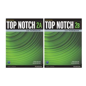 نقد و بررسی کتاب Top Notch 2 اثر Joan Saslow and Allen Ascher انتشارات هدف نوین 2 جلدی توسط خریداران
