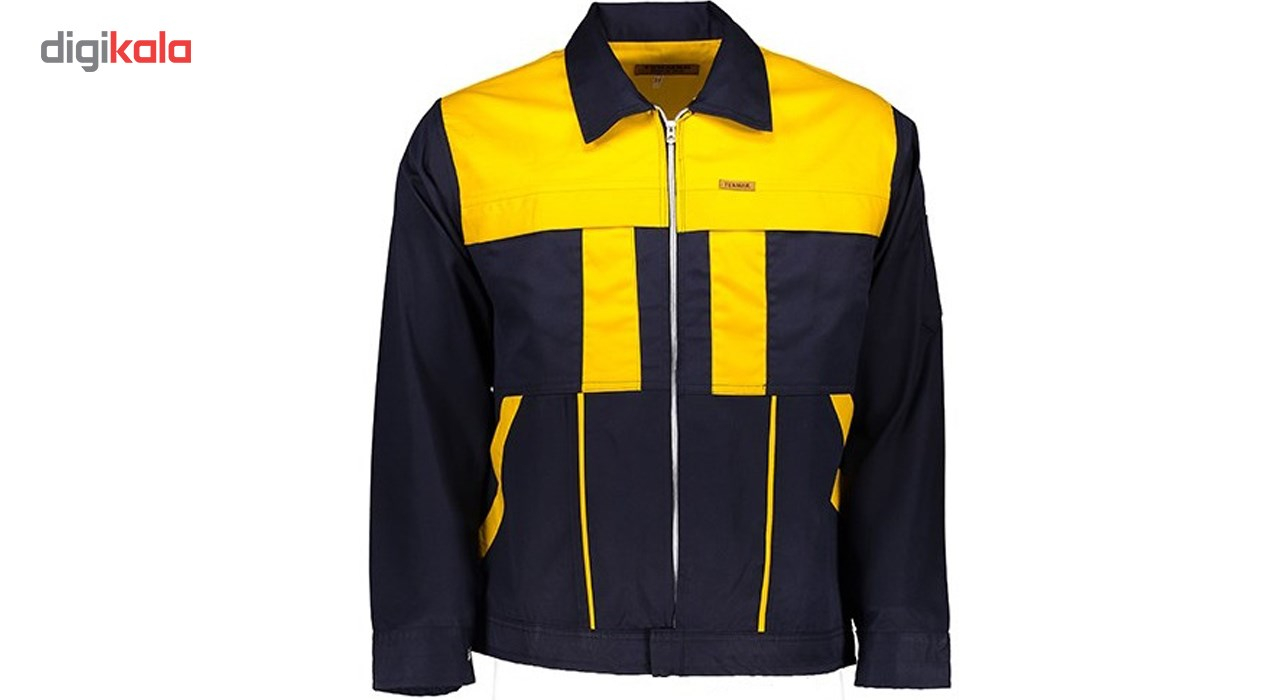 کاپشن و شلوار مهندسی سبلان مدل زرد سرمه ای