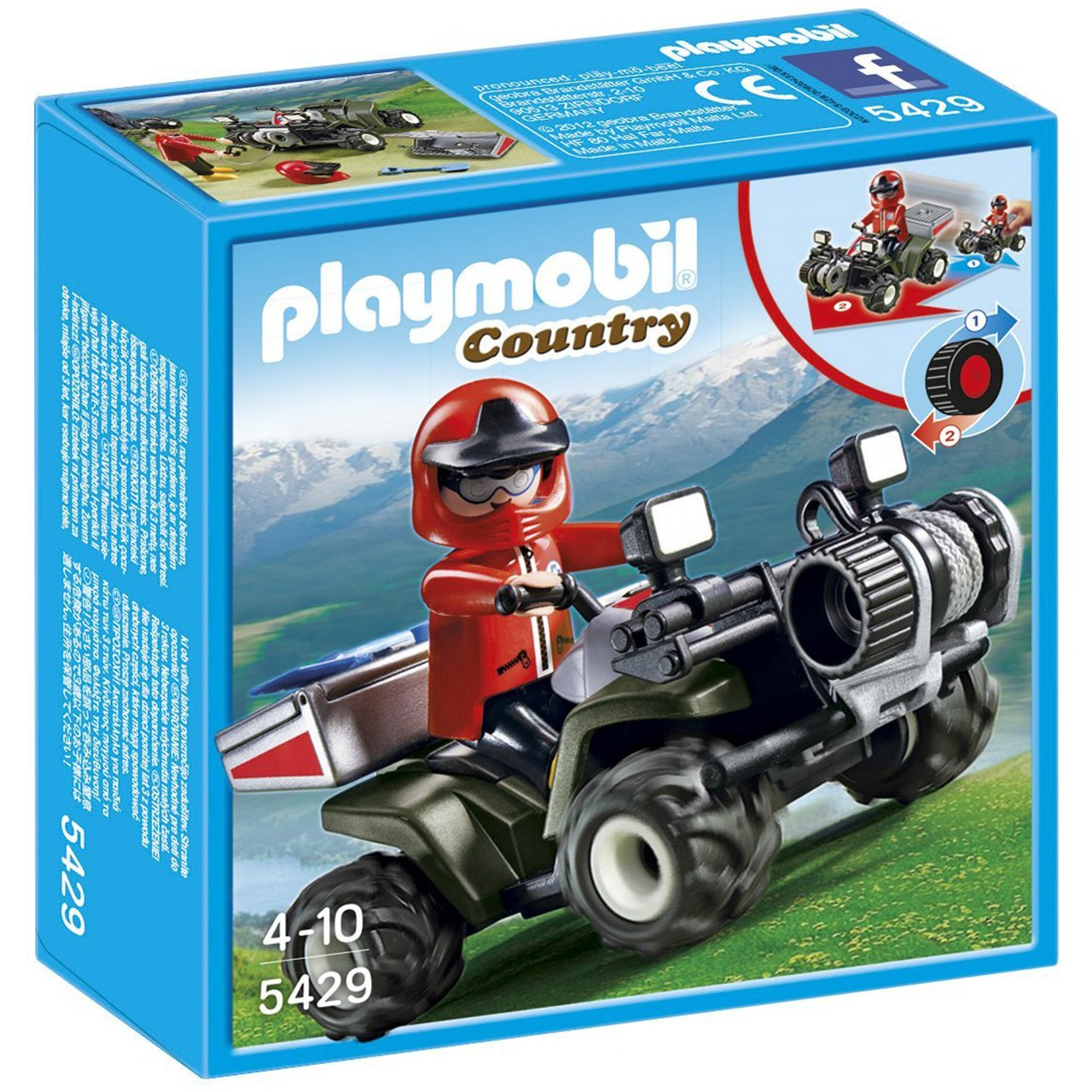 ساختنی پلی‌ موبیل مدل Mountain Rescue Quad 5429