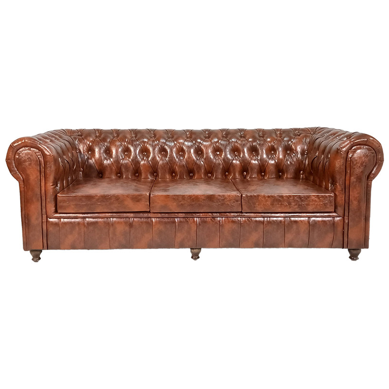 مبل اداری پنج نفره مدل چستر دو قالپاقه