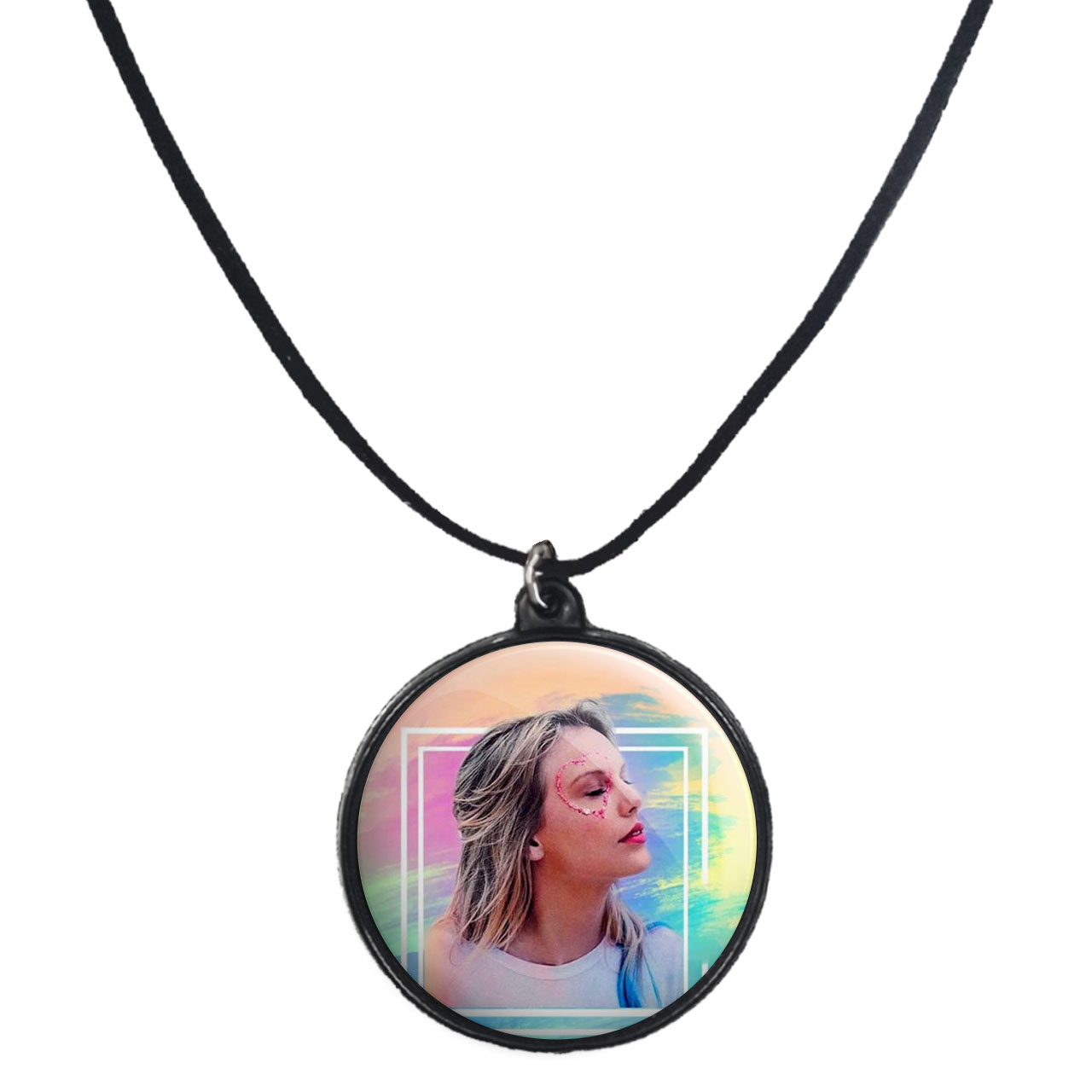 گردنبند پرمانه طرح تیلور سویفت کد pmb.2229 مدل دو طرفه