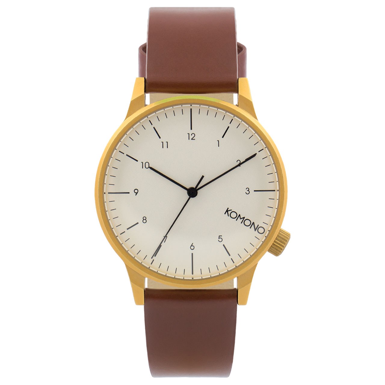ساعت مچی عقربه‌ ای کومونو مدل Winston Regal Chestnut