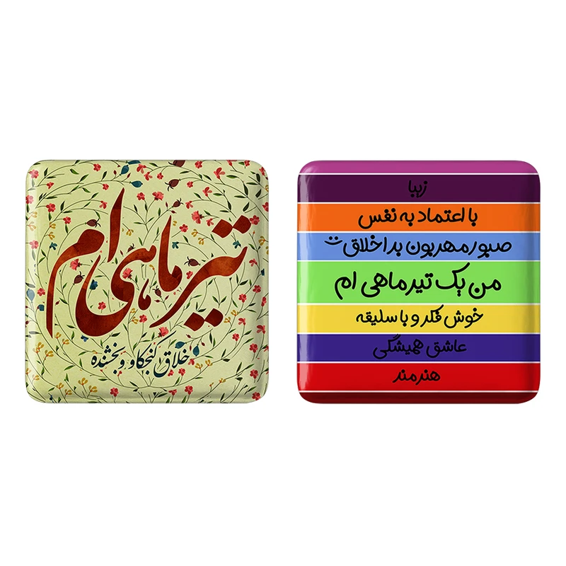 مگنت خندالو مدل ماه تولد تیر کد 23002312 مجموعه 2 عددی