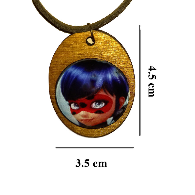 گردنبند دخترانه مدل دختر کفشدوزکی کد Talin-lady-789