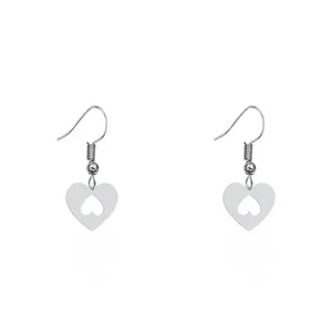 گوشواره زنانه هایکا طرح قلب مدل ha-296