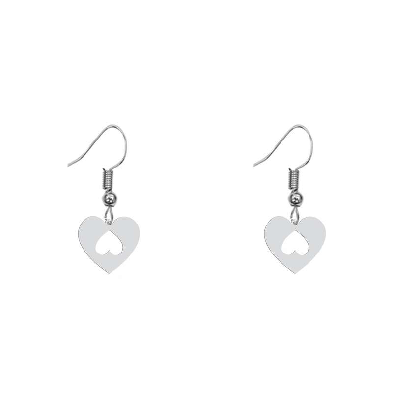 گوشواره زنانه هایکا طرح قلب مدل ha-296
