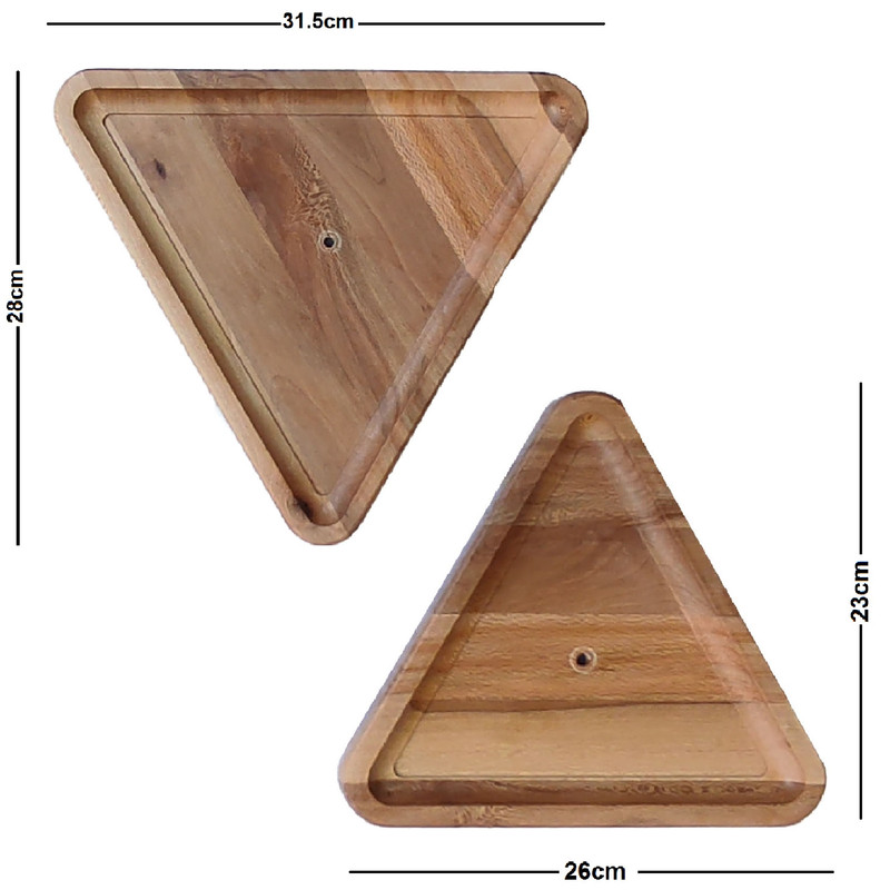 شیرینی خوری چوبیس مدل مثلث دو طبقه کد 28