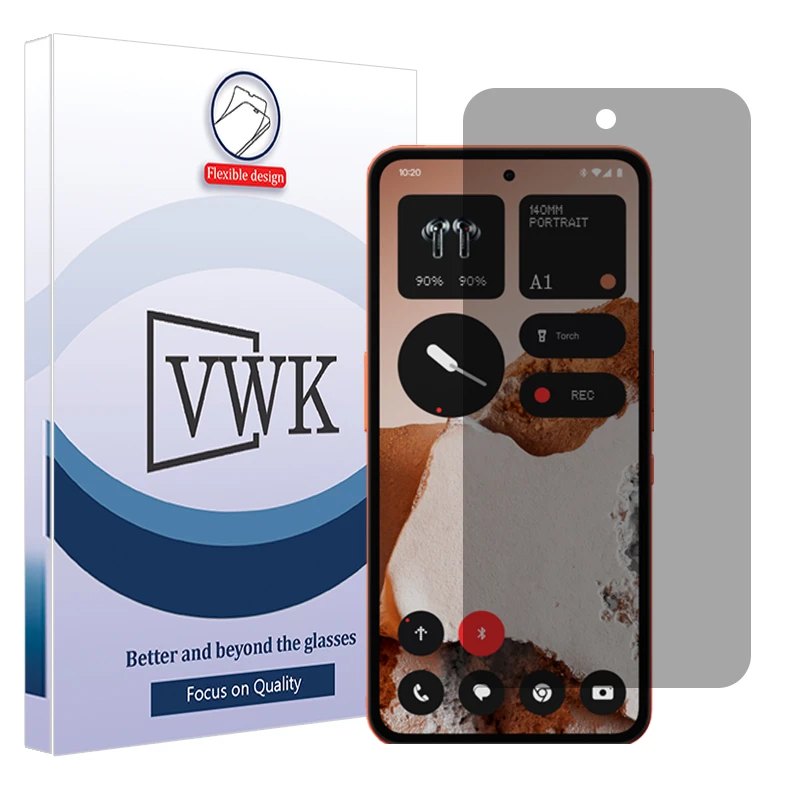 محافظ صفحه نمایش حریم شخصی وی دبلیو کی مدل Tough مناسب برای گوشی موبایل ناتینگ CMF Phone 2 Pro 