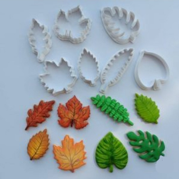 قالب شیرینی به گز مدل انواع برگ مجموعه 7 عددی