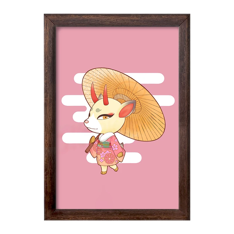 تابلو خندالو طرح بازی انیمال کراسینگ (Animal Crossing) کد 32644