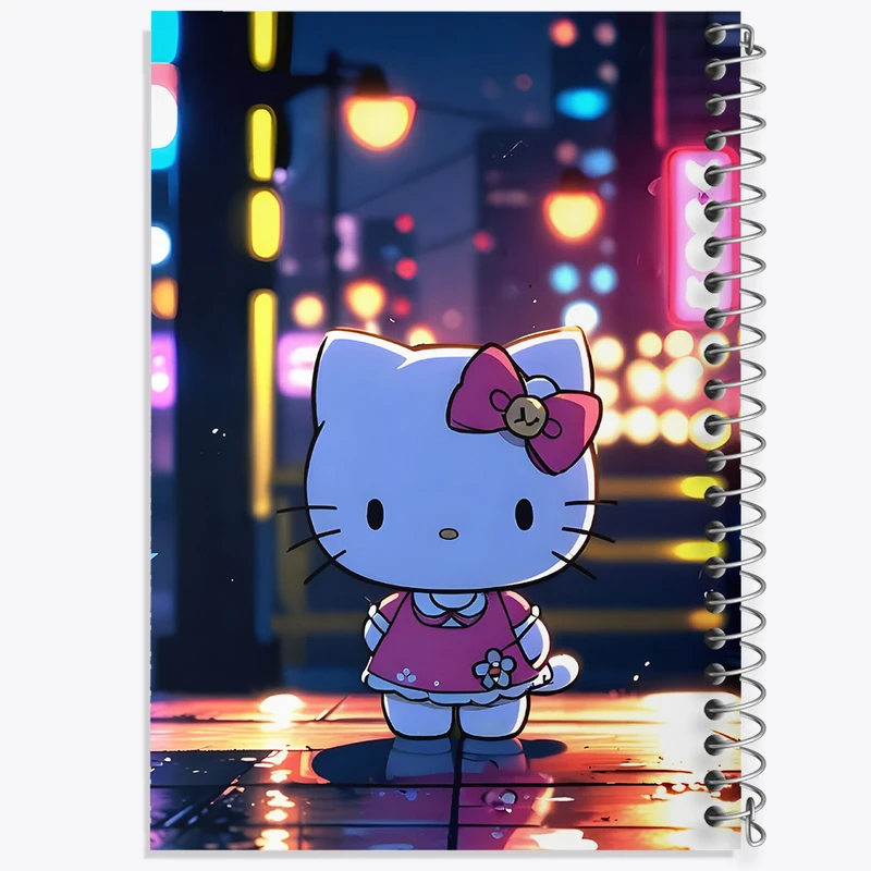 دفتر ژورنال نویسی 50 برگ خندالو مدل نقطه ای طرح هلو کیتی (Hello Kitty)  کد N3998