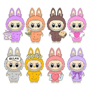 استیکر پارچه و لباس پاد آفرین مدل عروسک لبوبو کد S2293