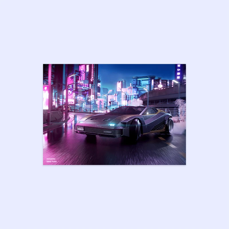 پوستر هومرو مدل فلزی طرح بازی سایبرپانک کد PS294