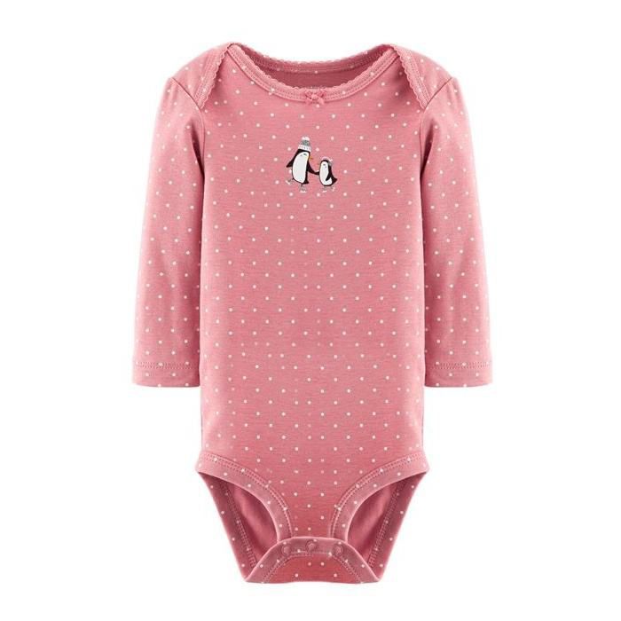 ست 3 تکه لباس نوزادی دخترانه کارترز طرح Penguin کد M617 -  - 4