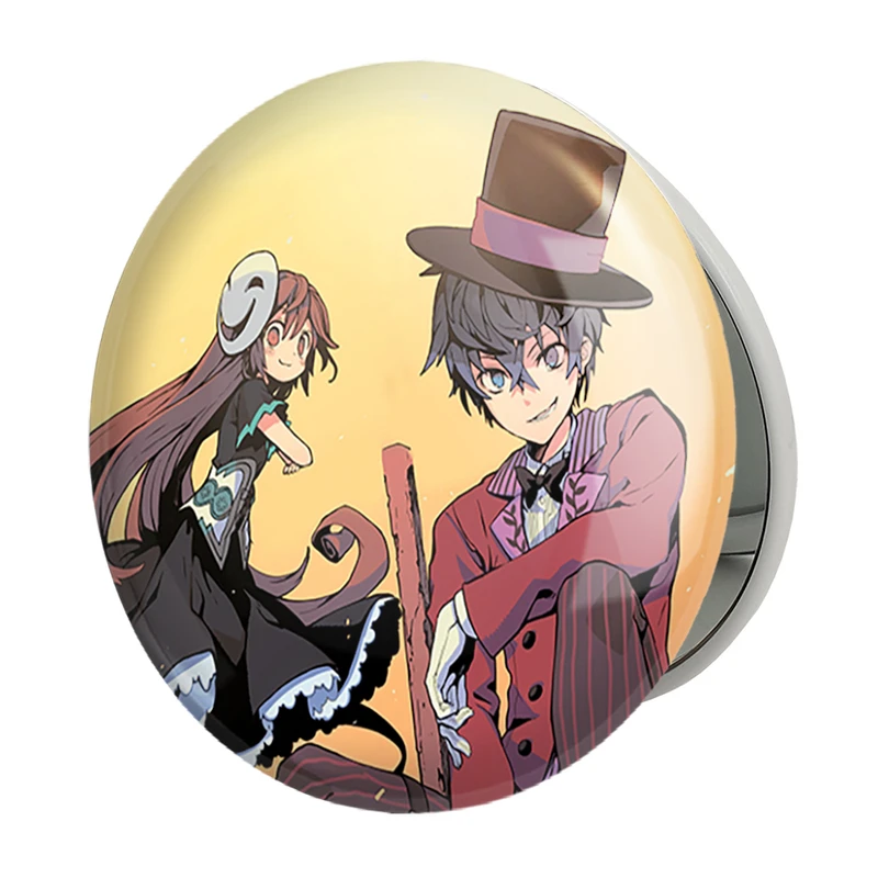 آینه جیبی خندالو طرح انیمه گلوله سیاه مدل تاشو کد 35847