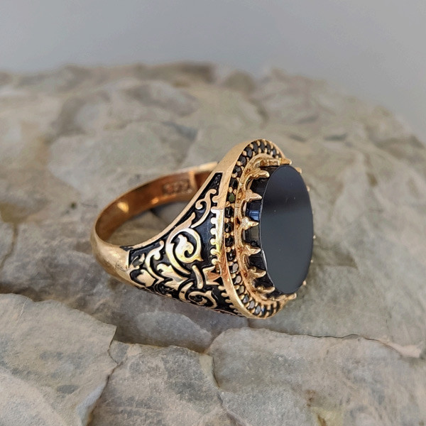 انگشتر مردانه مدل مارگازیت طلاروس کد JW490