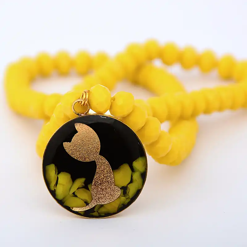 گردنبند زنانه آلتین هنر مدل گربه