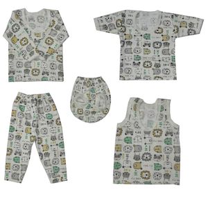 نقد و بررسی ست 5 تکه لباس نوزادی مدل خرسی مهرسام کد 286 توسط خریداران