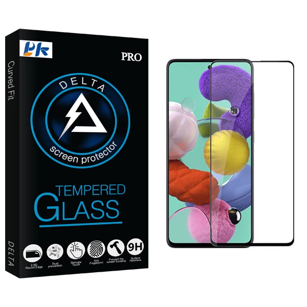 محافظ صفحه نمایش پی کی مدل Delta Glass مناسب برای گوشی موبایل سامسونگ Galaxy A71
