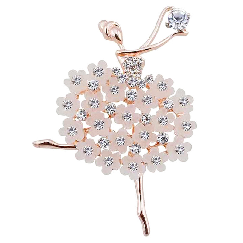 گل سینه زنانه مدل بالرین BL7 گل سینه زنانه مدل بالرین BL7