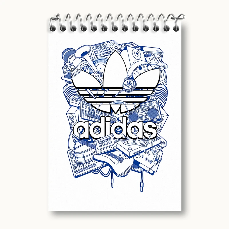 دفتر یادداشت 50 برگ خندالو مدل آدیداس (Adidas) کد 36959