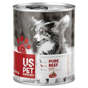 نقد و بررسی کنسرو غذای سگ یو اس پت مدل Beef Pure وزن 400 گرم توسط خریداران