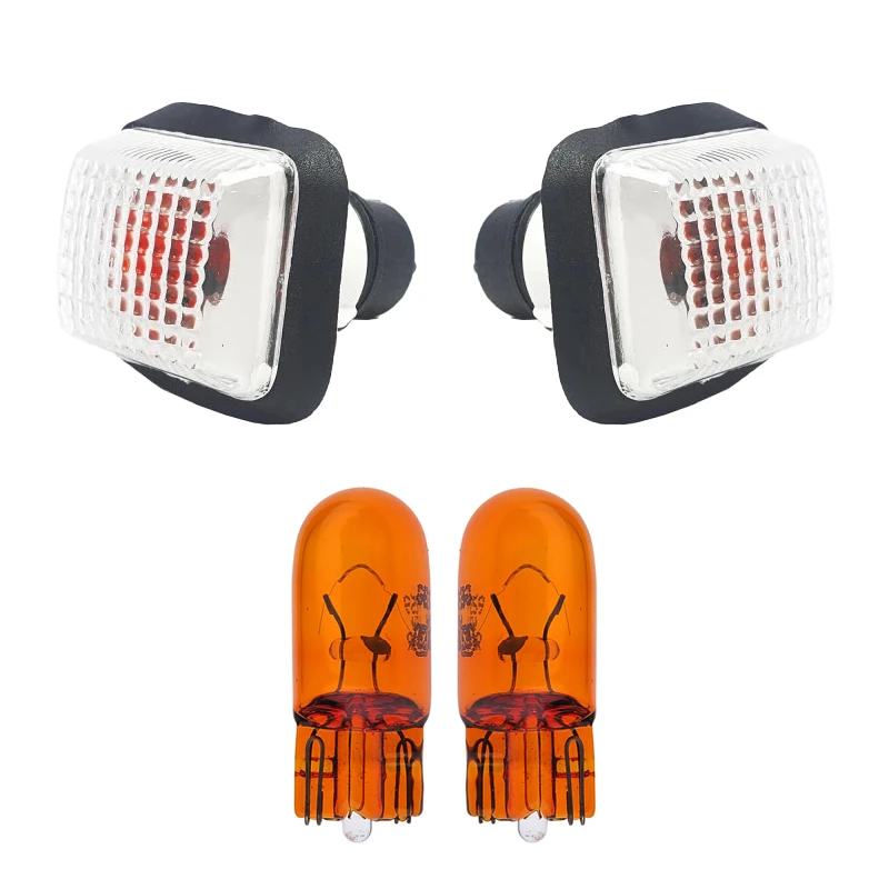 چراغ گلگیر خودرو قطعه سازان کبیر مدل LIGHT-ARISANORG-30957 مناسب برای وانت آریسان به همراه لامپ مجموعه 4 عددی