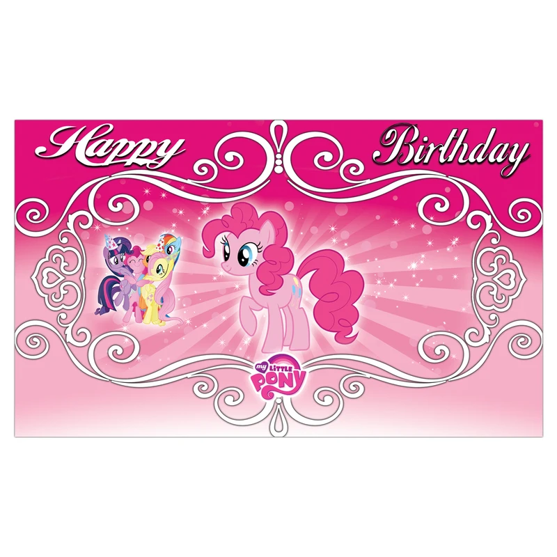 بنر تولد مسترتم طرح اسبهای پونی پلاس