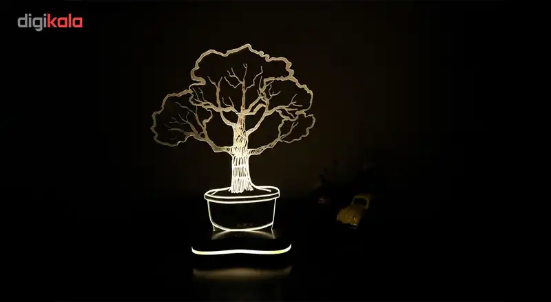 چراغ خواب سه بعدی گالری دیکوماس طرح درخت کد DMS148