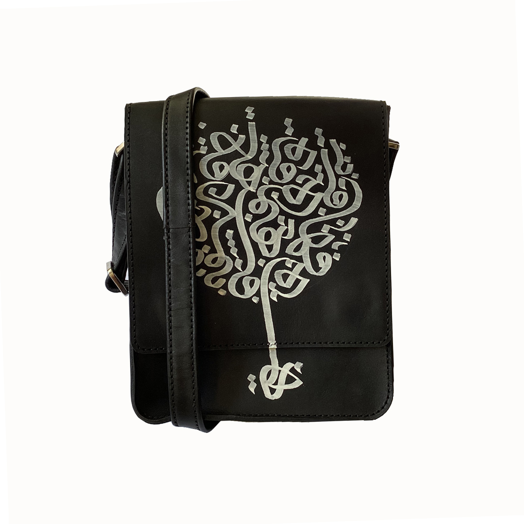 کیف دوشی زنانه مدل چرمی کالیگرافی K156A