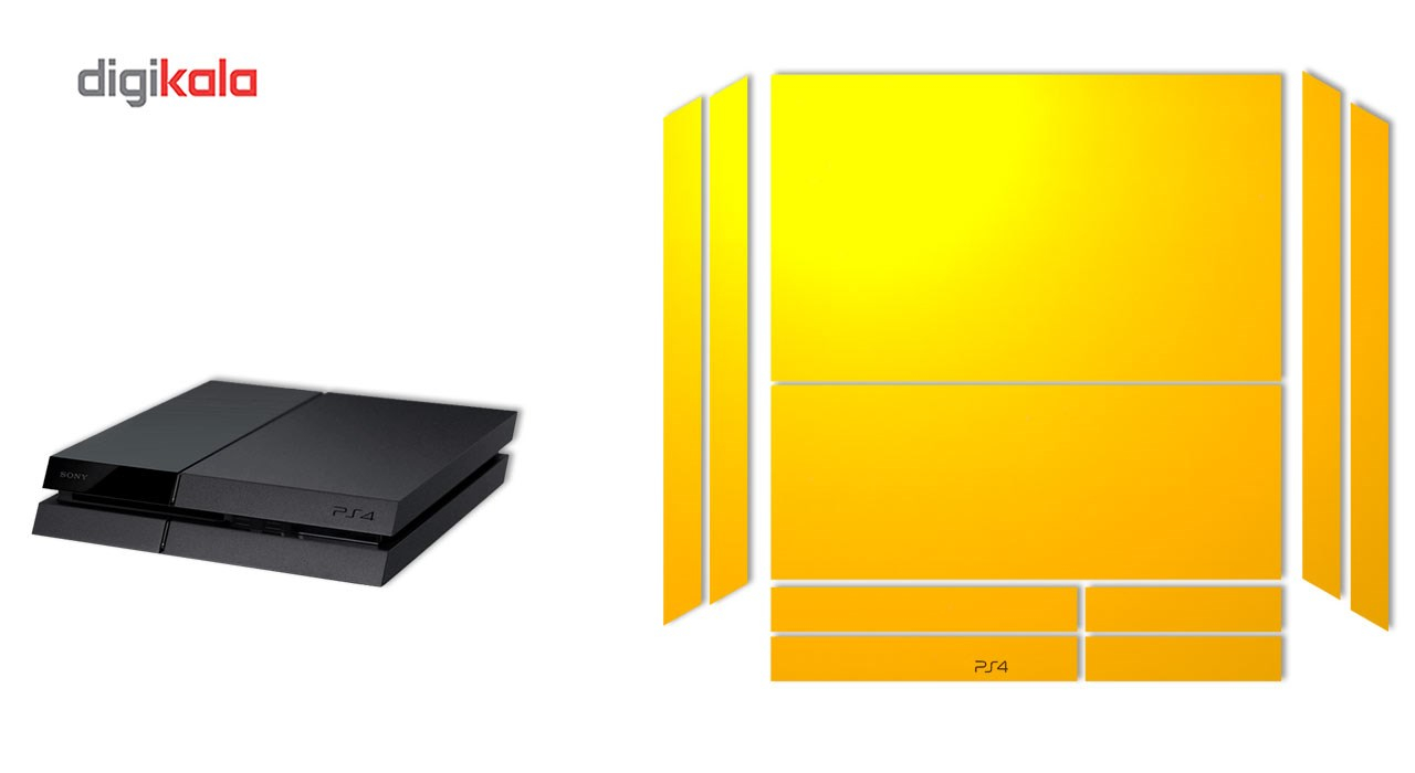 برچسب ماهوت مدلYellow Color Special  مناسب برای کنسول بازی PS4