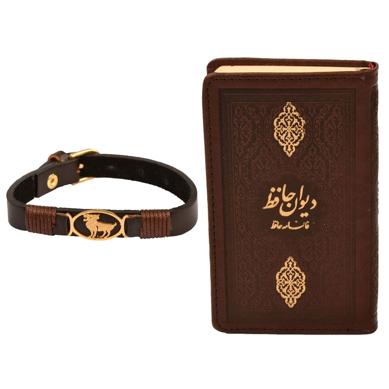 ست هدیه طرح تولد فروردین  کهن چرم  مدل m120-  1