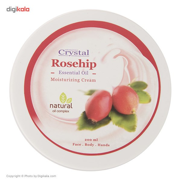 کرم مرطوب کننده کریستال مدل Rosehip حجم 200 میلی لیتر