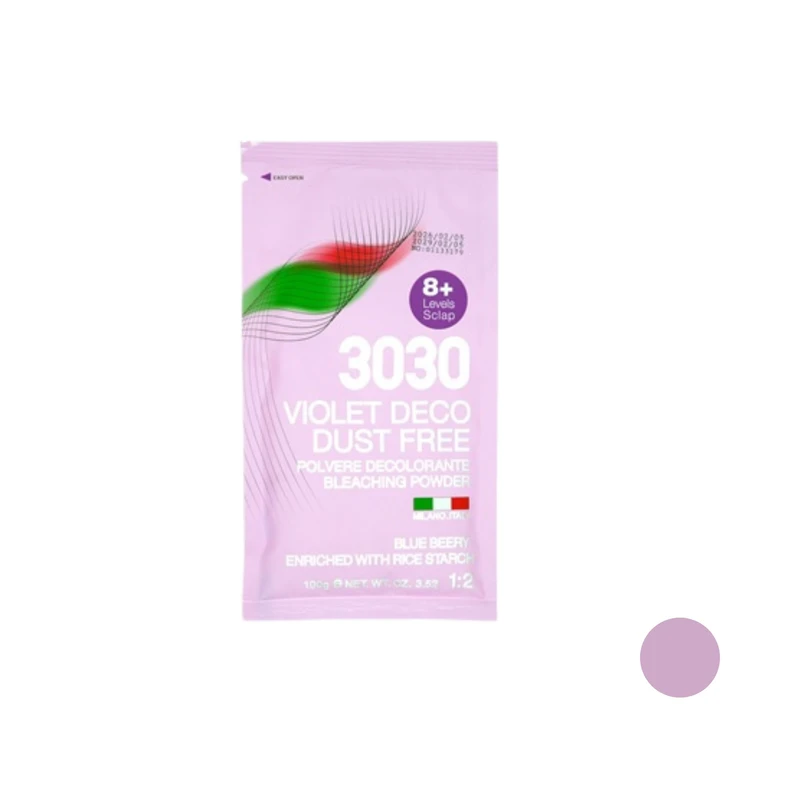 پودر دکلره سی سی مدل SCALP 100 وزن 100 گرم رنگ بنفش