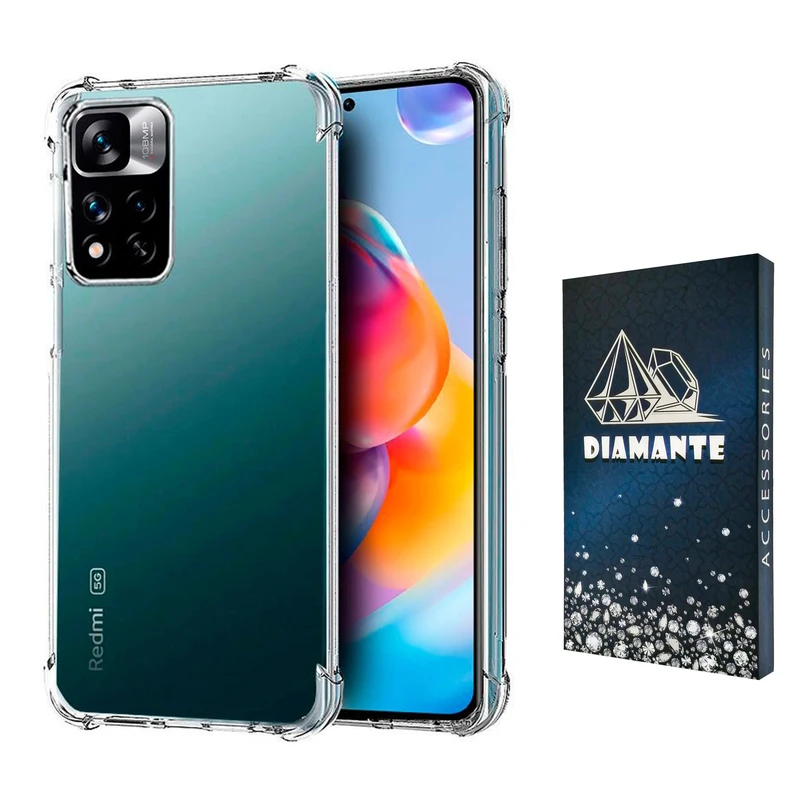کاور دیامانته مدل shiny navy مناسب برای گوشی موبایل شیائومی Redmi Note 11 4G