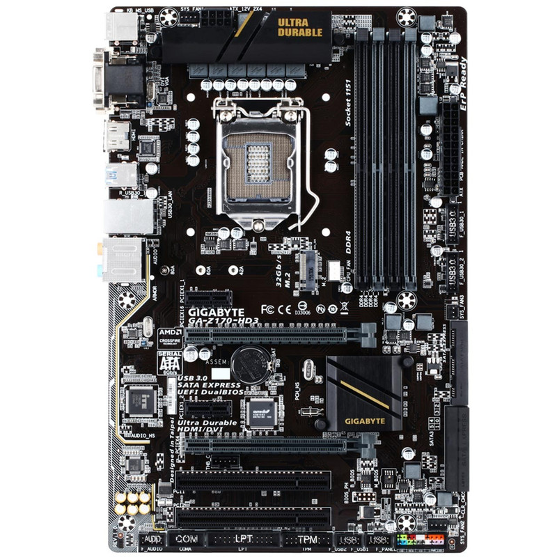مادربرد گیگابایت مدل GA-Z170-HD3 rev1.1