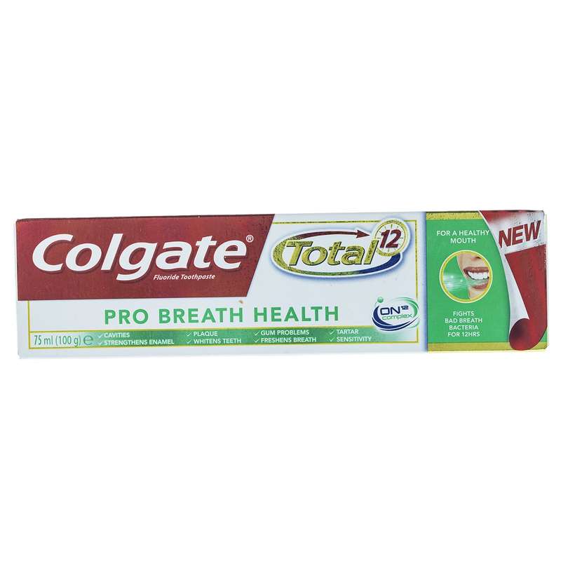 خمیر دندان کلگیت سری Total 12 مدل Pro Breath Health حجم 75 میلی لیتر