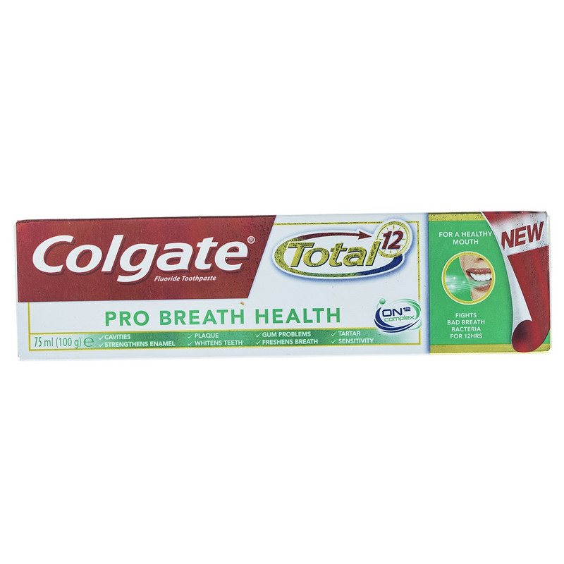 خمیر دندان کلگیت سری Total 12 مدل Pro Breath Health حجم 75 میلی لیتر