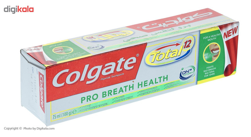 خمیر دندان کلگیت سری Total 12 مدل Pro Breath Health حجم 75 میلی لیتر