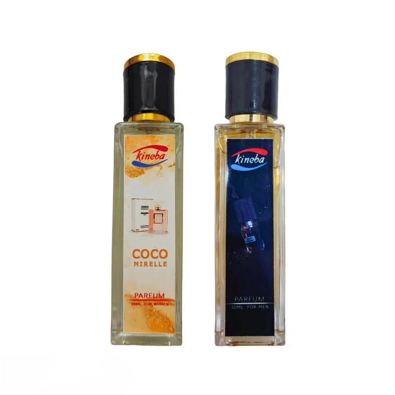 عطر جیبی کینبا مدل بلک افغان و کوکو مادمازل حجم 30 میلی لیتر مجموعه 2 عددی 
