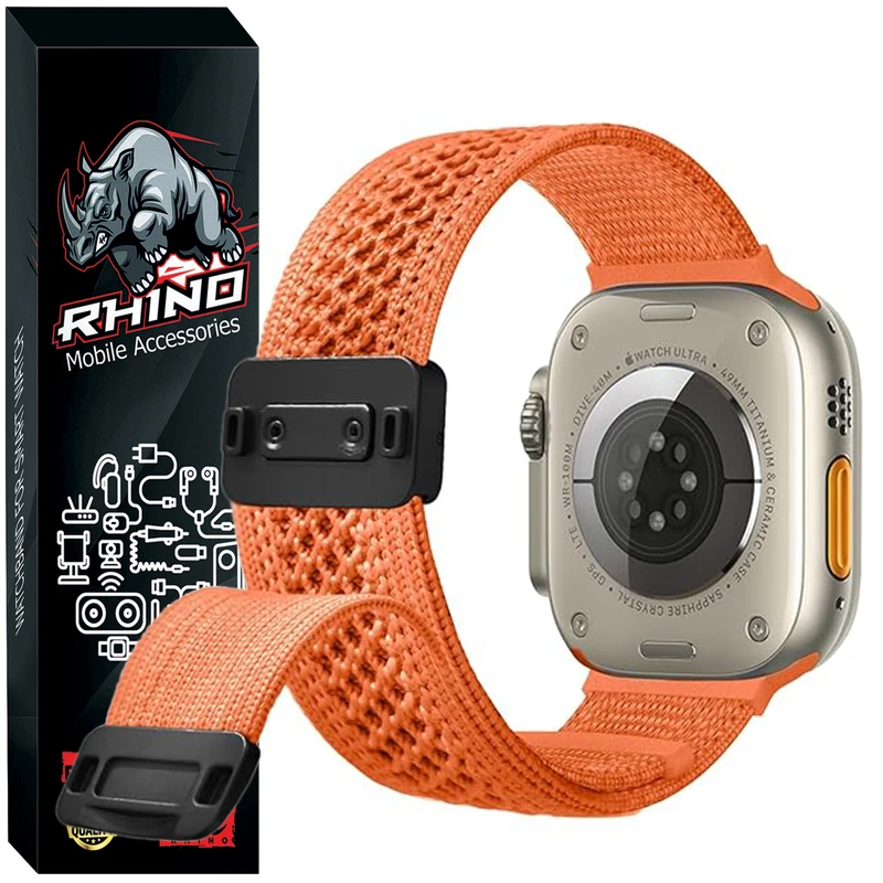 بند راینو مدل Weaving Nylon مناسب برای ساعت هوشمند اسمارت واچ T800 Ultra / T900 Ultra / T1000 Ultra