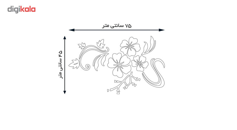 آینه پلکسی گلس پدیده شاپ مدل Petunia