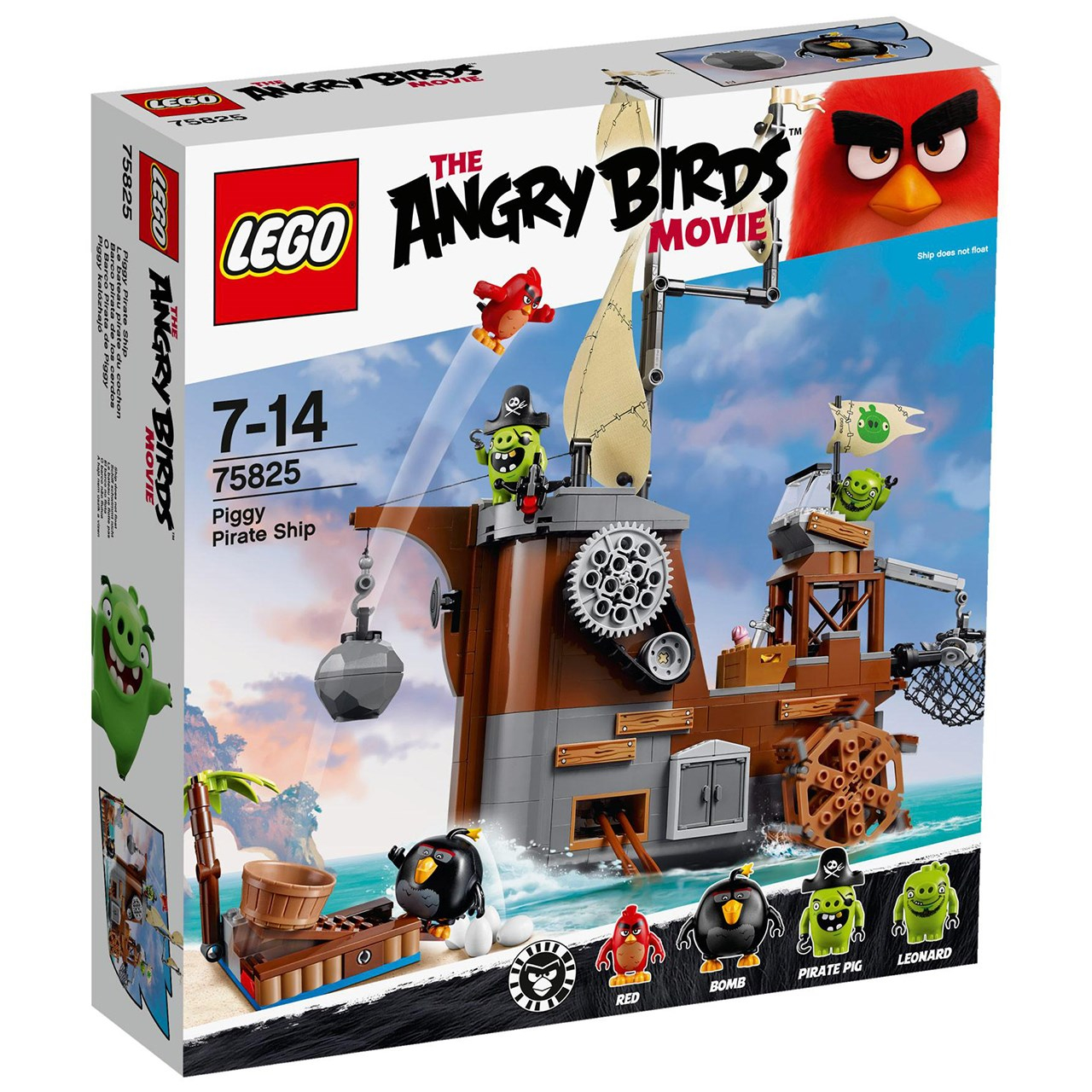 لگو سری Angry Birds مدل Piggy Pirate Ship 75825