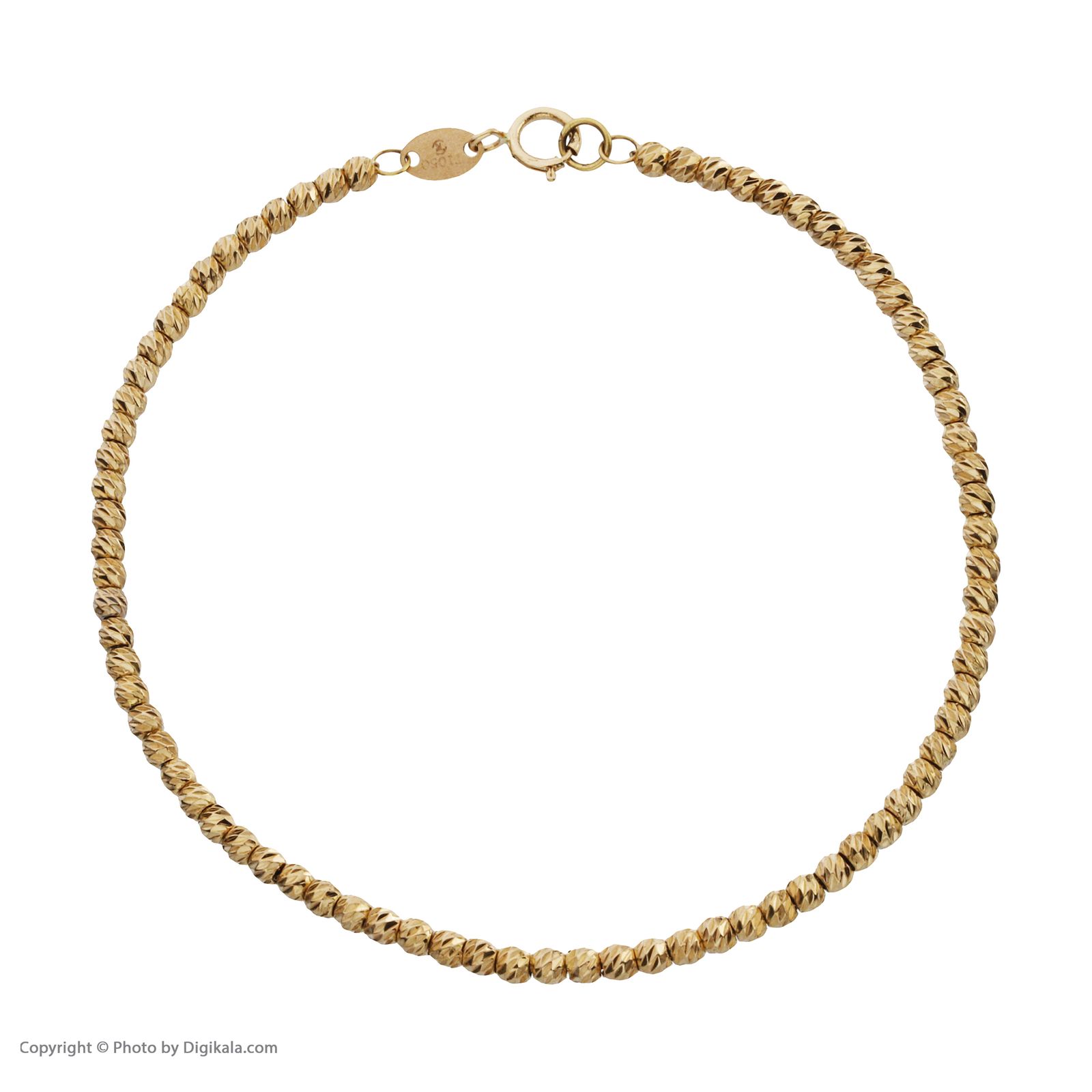 دستبند طلا 18 عیار زنانه مایا ماهک مدل MB1565 طرح گوی تراش -  - 2