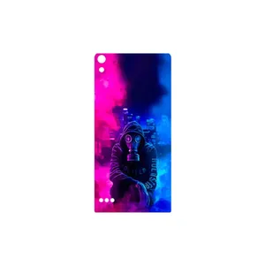 MAHOOT Smoke Rainbow Digital Art 2 Cover Sticker for Huawei Ascend P6