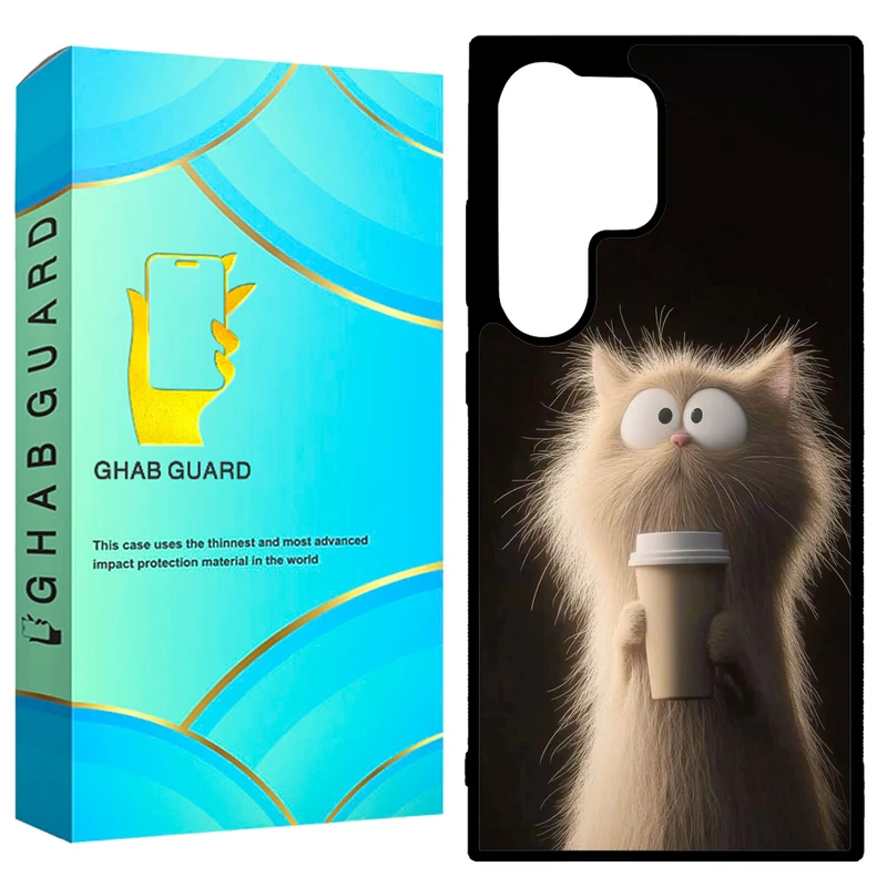 کاور قاب گارد طرح گربه مدل GCHPD24U مناسب برای گوشی موبایل سامسونگ Galaxy S24 Ultra 5G